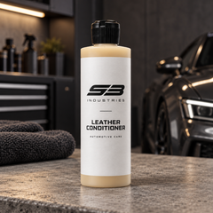 SB Industries leather conditioner concept packaging