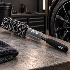 SB Industries wheel cleaning brush concept packaging